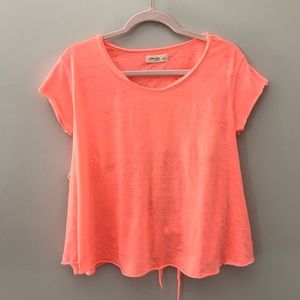 Neon Coral Ocean Drive Top